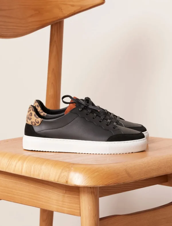 Pied de Biche Sneakers>Alena Noir Leopard