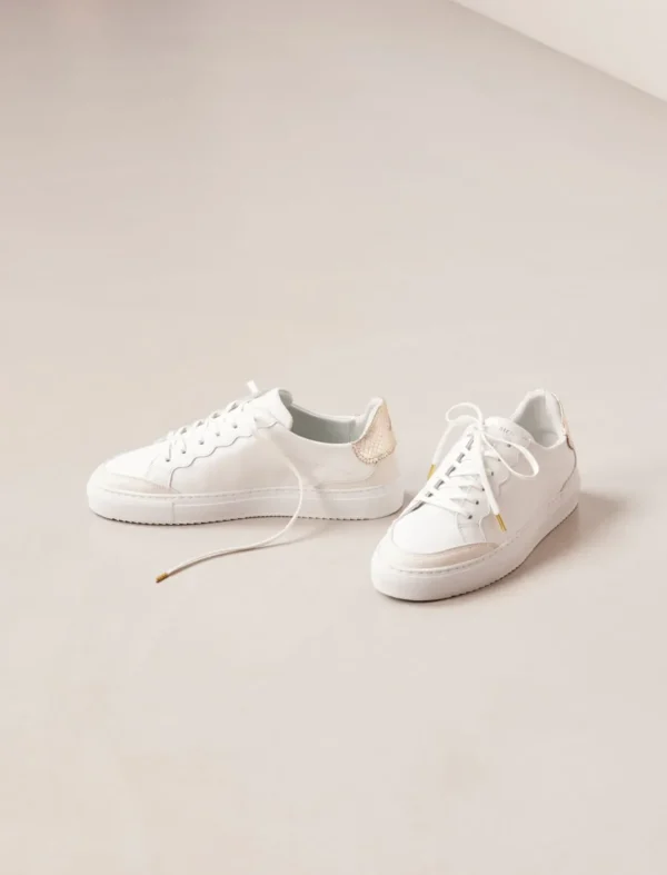 Pied de Biche Sneakers>Alena Blanc & Platinium