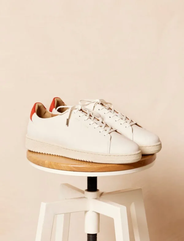 Pied de Biche Sneakers>Arthur Creme & Tangerine