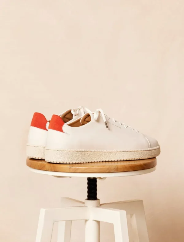 Pied de Biche Sneakers>Arthur Creme & Tangerine