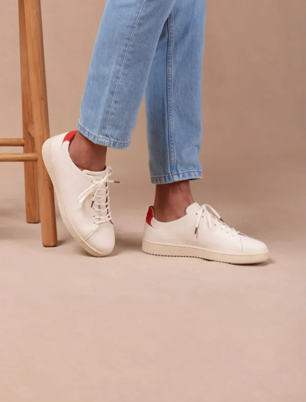 Pied de Biche Sneakers>Arthur Creme & Tangerine