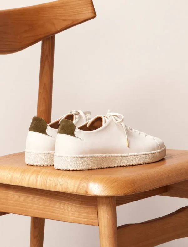 Pied de Biche Sneakers>Arthur Creme & Vert De Gris