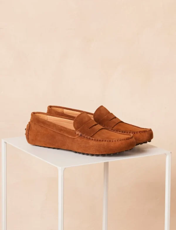 Pied de Biche Mocassins & Derbies>Basile Tabac