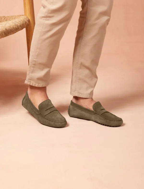 Pied de Biche Mocassins & Derbies>Basile Vert De Gris