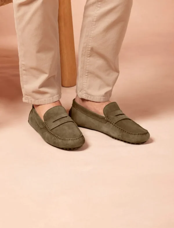 Pied de Biche Mocassins & Derbies>Basile Vert De Gris