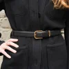 Pied de Biche Ceintures>Ceinture Classique Torsade Noir