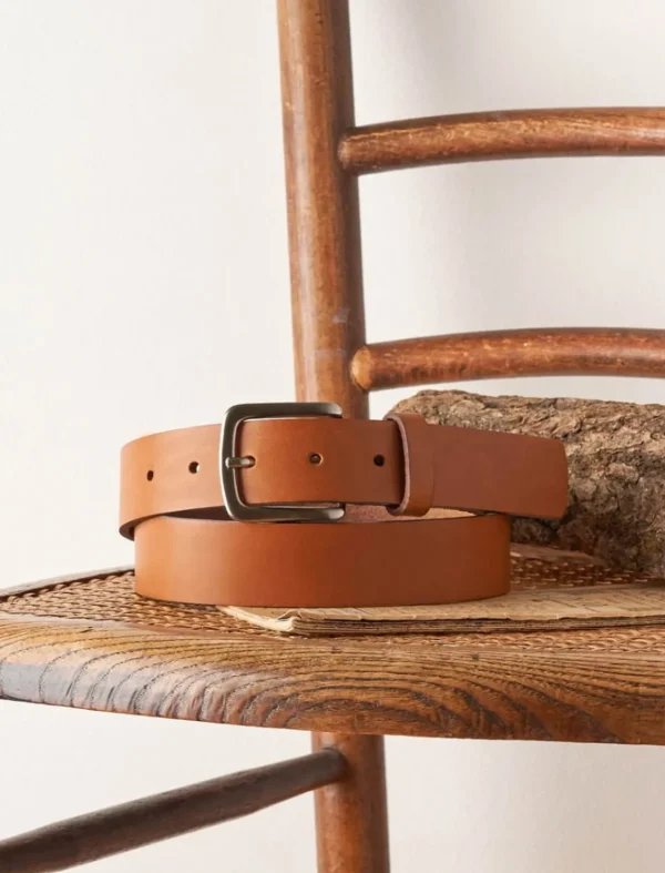 Pied de Biche Ceintures>Ceinture Homme Brute Cognac