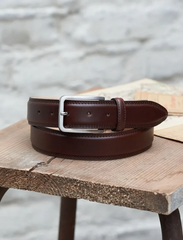 Pied de Biche Ceintures>Ceinture Homme Classique Bourgogne