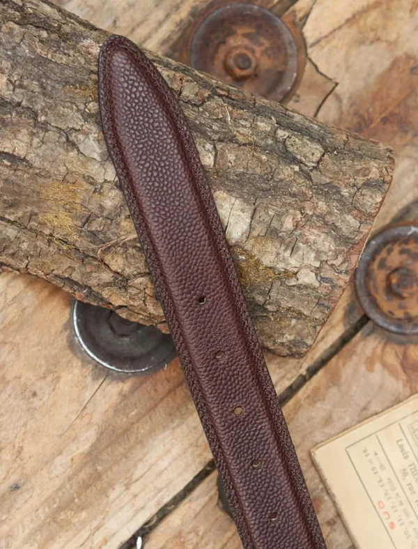 Pied de Biche Ceintures>Ceinture Homme Classique Chocolat Graine