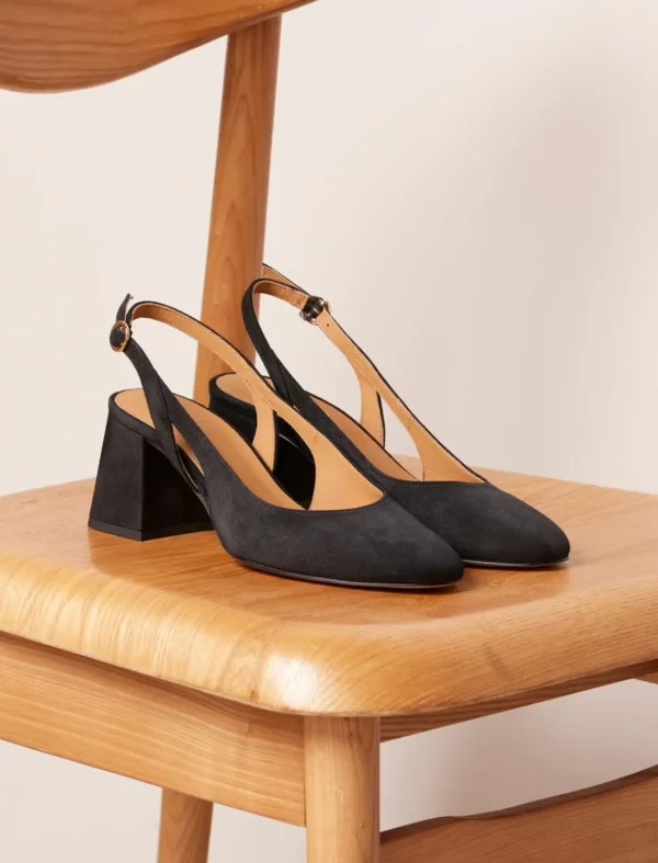 Pied de Biche Sandales>Charlotte Noir Velours
