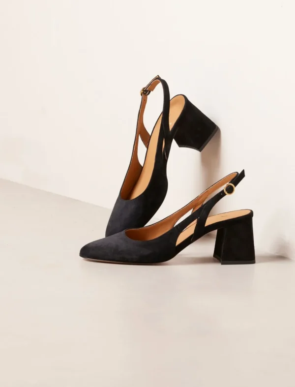 Pied de Biche Sandales>Charlotte Noir Velours