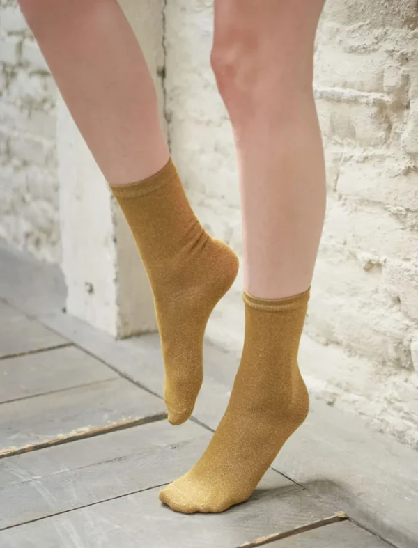 Pied de Biche Chaussettes>Chaussettes Bronze Paillete