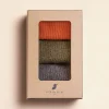 Pied de Biche Chaussettes>Chaussettes Cotelees Unies Trio Pour Femme