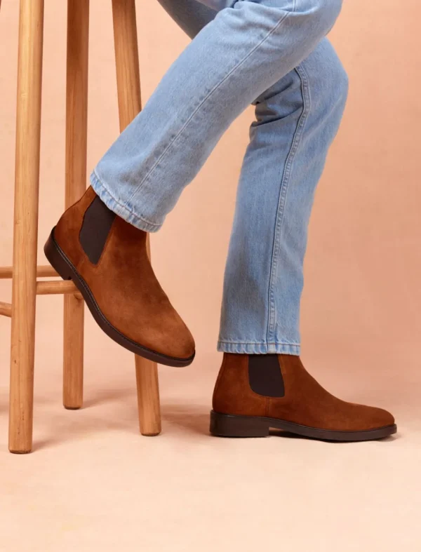 Pied de Biche Boots Et Bottines>Chelsea Boot City Tabac