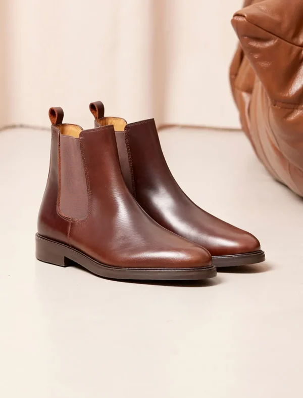 Pied de Biche Boots Et Bottines>Chelsea Boot City Bourgogne