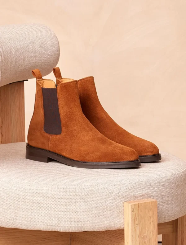 Pied de Biche Boots Et Bottines>Chelsea Boot City Tabac