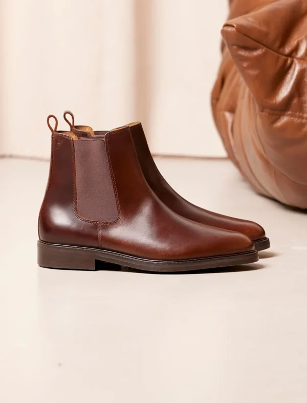 Pied de Biche Boots Et Bottines>Chelsea Boot City Bourgogne