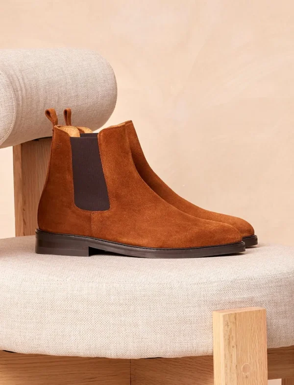 Pied de Biche Boots Et Bottines>Chelsea Boot City Tabac