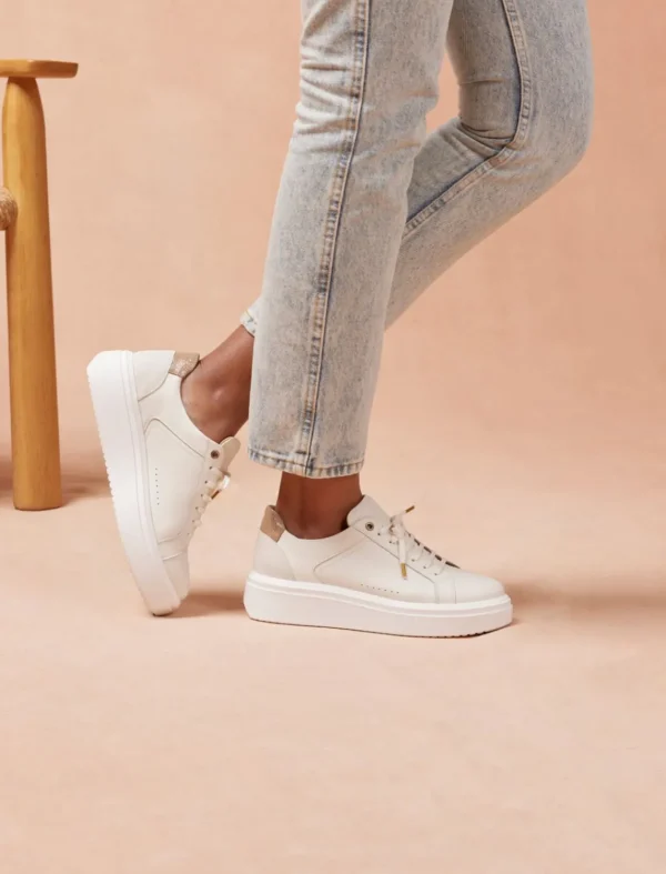 Pied de Biche Sneakers>Chiara Blanc & Dore