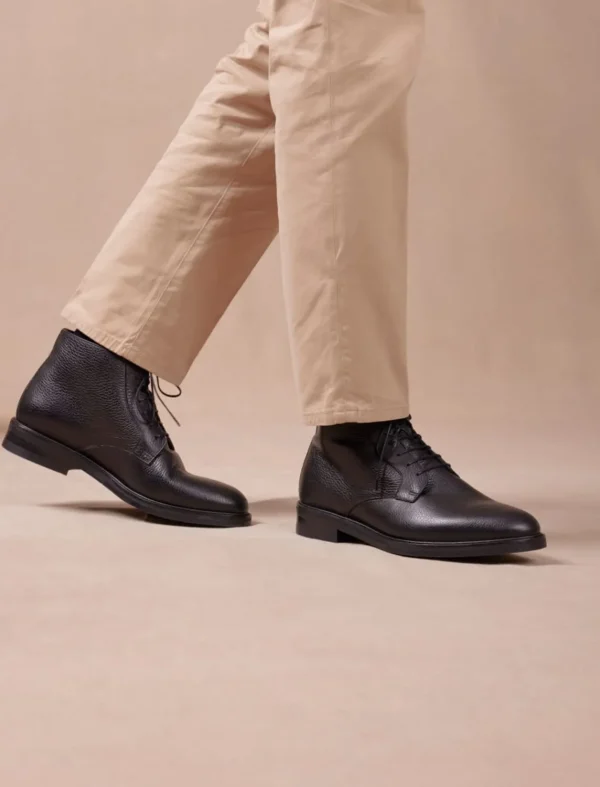 Pied de Biche Boots Et Bottines>Chukka Boots City Noir Grainee