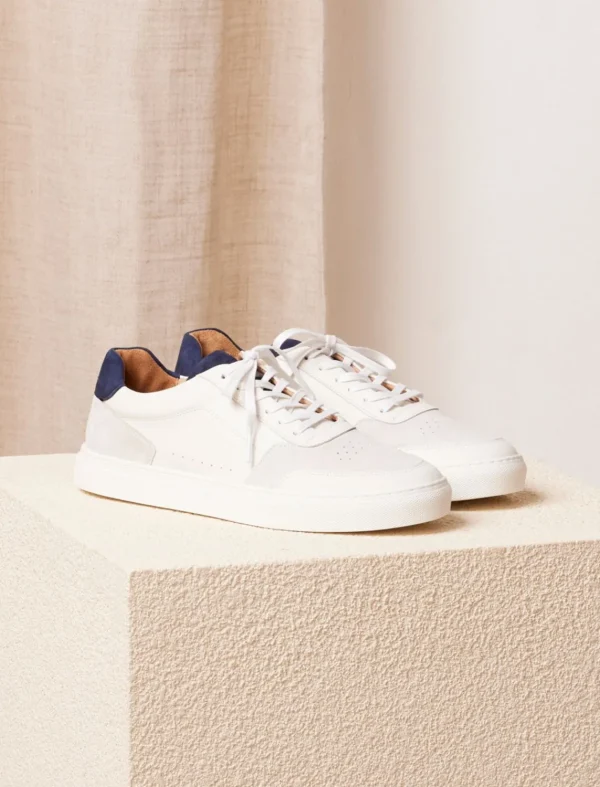 Pied de Biche Sneakers>Frisco V3 Blanc & Bleu Nuit