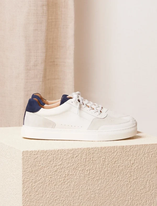 Pied de Biche Sneakers>Frisco V3 Blanc & Bleu Nuit