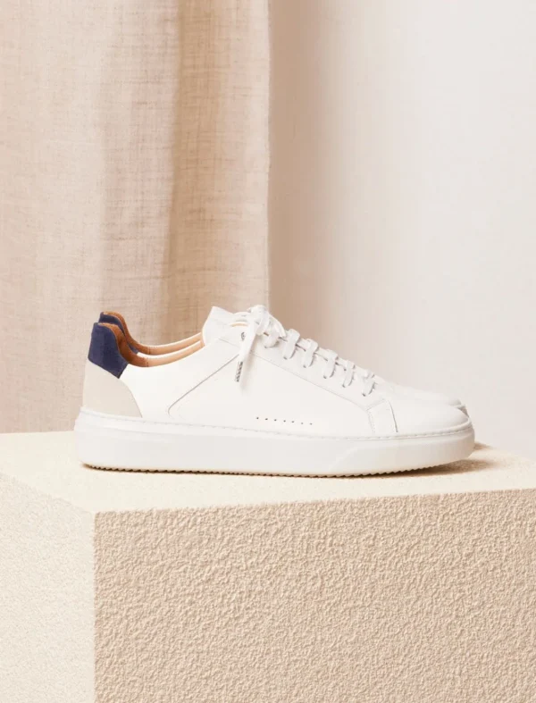 Pied de Biche Sneakers>Lino Blanc & Navy