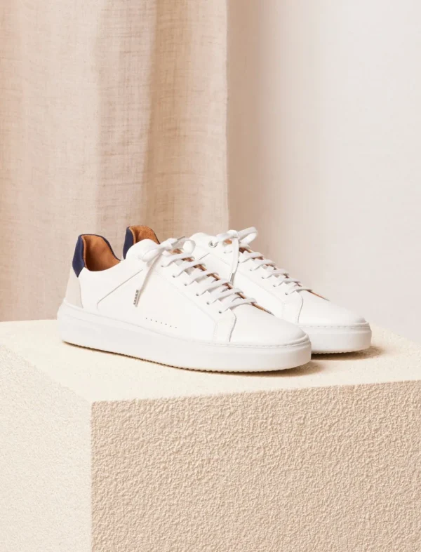 Pied de Biche Sneakers>Lino Blanc & Navy