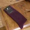 Pied de Biche Chaussettes>Nid D'Abeille Bordeaux