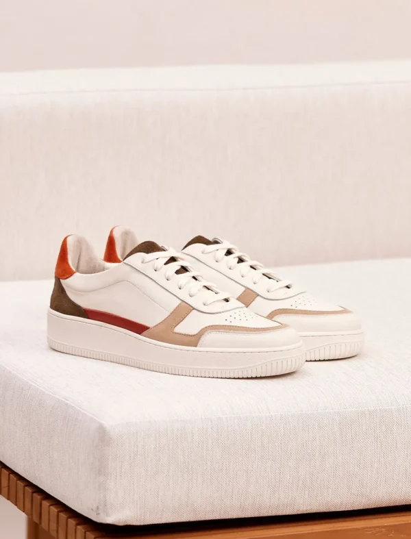 Pied de Biche Sneakers>Vasco Blanc & Kaki